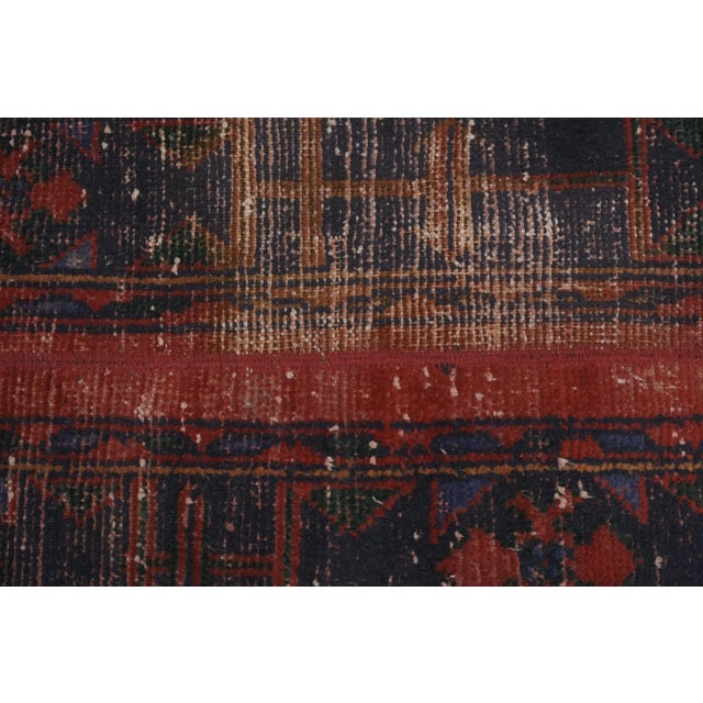 1960s Vintage Turkish Oushak Runner Rug For Sale - Image 9 of 11