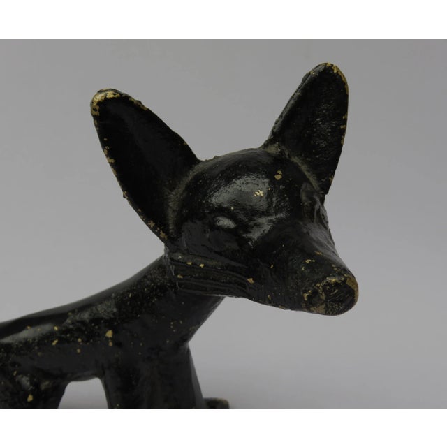 Metal Black Lacquered Brass Boot Jack, 1950s For Sale - Image 7 of 14