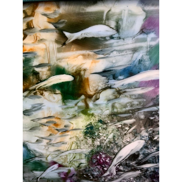 Contemporary Contemporary Painted Porcelain Panel For Sale - Image 3 of 8