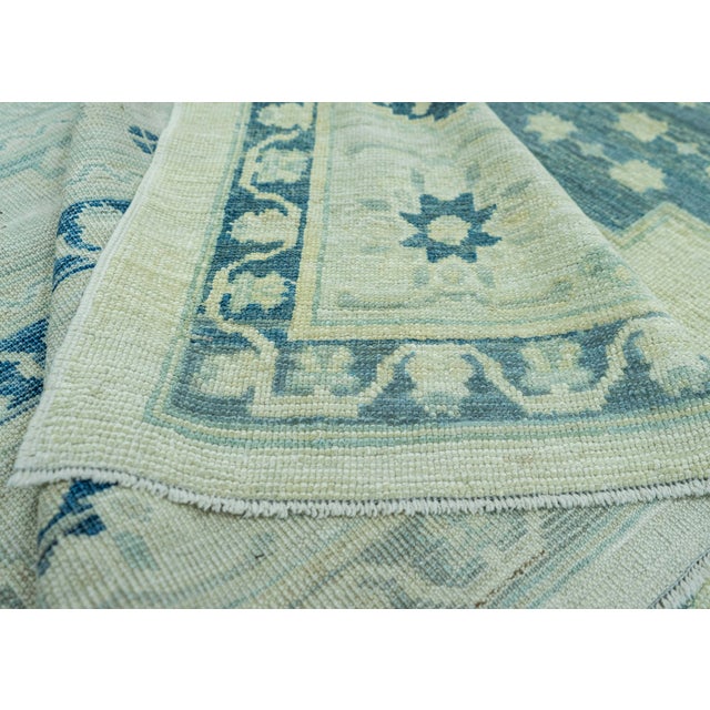 Turkish Oushak Antique Look Rug 9'6" x 13' #20082 For Sale In Houston - Image 6 of 8