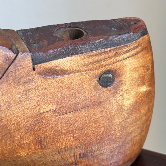 Circa 1900 Wooden Cobbler's Shoe Lasts -- A Pair For Sale - Image 16 of 18