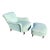 George Smith Jules Chair and Ottoman For Sale