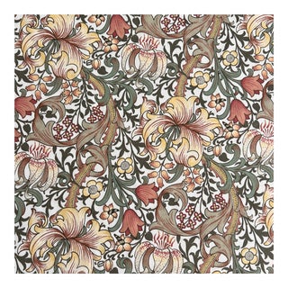 Morris & Co Arthur Sanderson & Co William Morris Golden Lily Cotton Fabric- 1 3/4 Yards For Sale