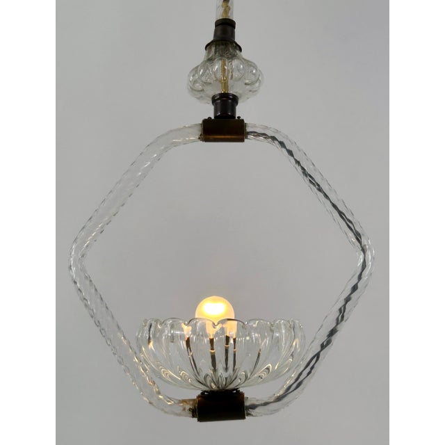 Mid-Century Pendant Lamp from Barovier & Toso, Italy, 1950s For Sale - Image 4 of 18
