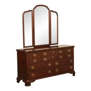 Vintage Drexel Heritage Cherry Dresser with Mirror