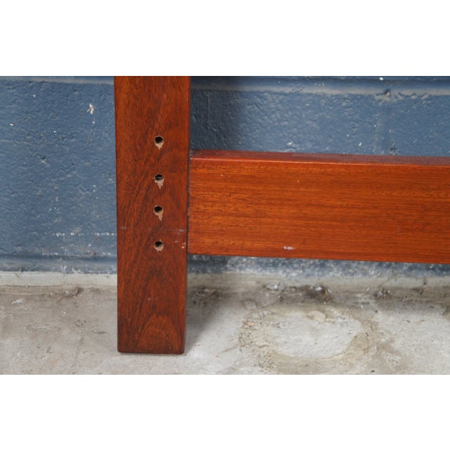 Late 20th Century Late 20th Century Chinese Chinoiserie Rosewood Full Size Bed Headboard Hong Kong For Sale - Image 5 of 11