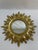 Mid-Century Modern Late 20th Century Gold Gilded 12.5" Sunburst Wall Mirror For Sale - Image 3 of 18