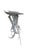 White 1980s Pair of Faux Antler Metal Stools For Sale - Image 8 of 8