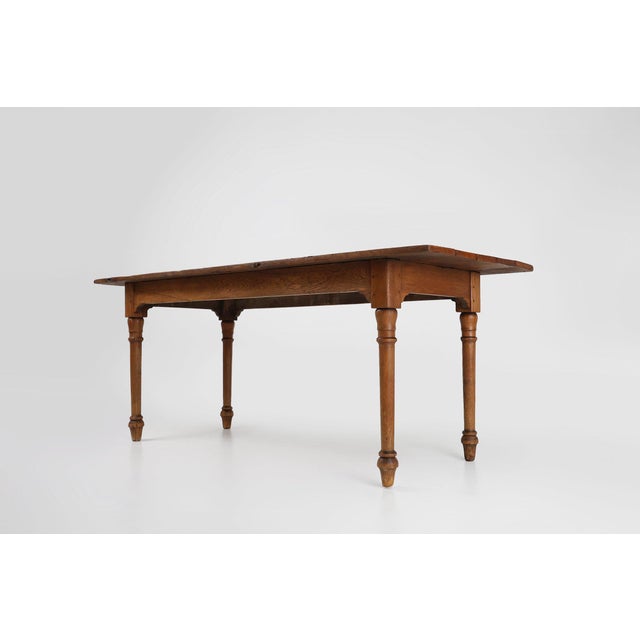 Rustic Farmhouse Table in Oak, France, 1850s For Sale - Image 10 of 12