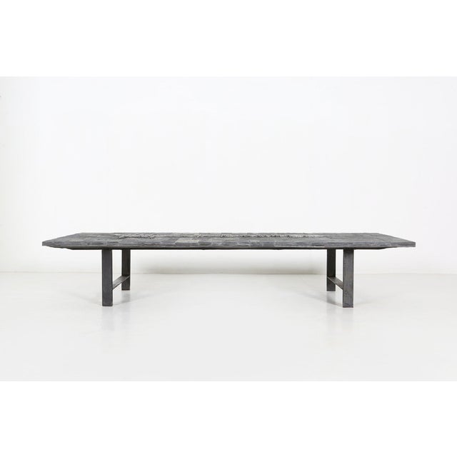 Mid-Century Modern Brutalist Brazilian Stone Coffee Table by Pia Manu, 1960 For Sale - Image 3 of 15