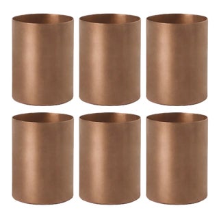 Mule Copper Mug by Lara Caffi for KnIndustrie, Set of 6 For Sale