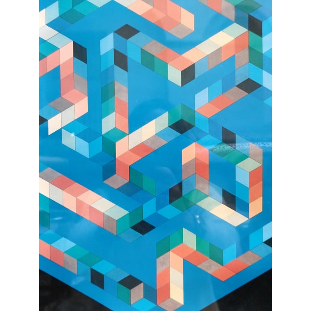Victor Vasarely, BABEL 3, 1970, Silkscreen For Sale - Image 3 of 5