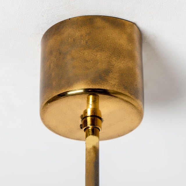 Round Textured Clear Glass Pendant Lamp from Doria, 1960s For Sale - Image 15 of 18