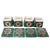 Ceramic Antique Chinese Porcelain Condiment Set With 4 Matching Mother of Pearl Spoons For Sale - Image 7 of 11