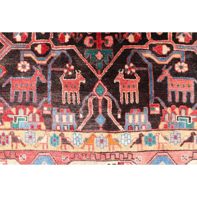 Early 20th Century Antique Persian Nahavand Rug With All-Over Sub-Geometric Tribal Design 5'3 X 9'4 For Sale - Image 5 of 12