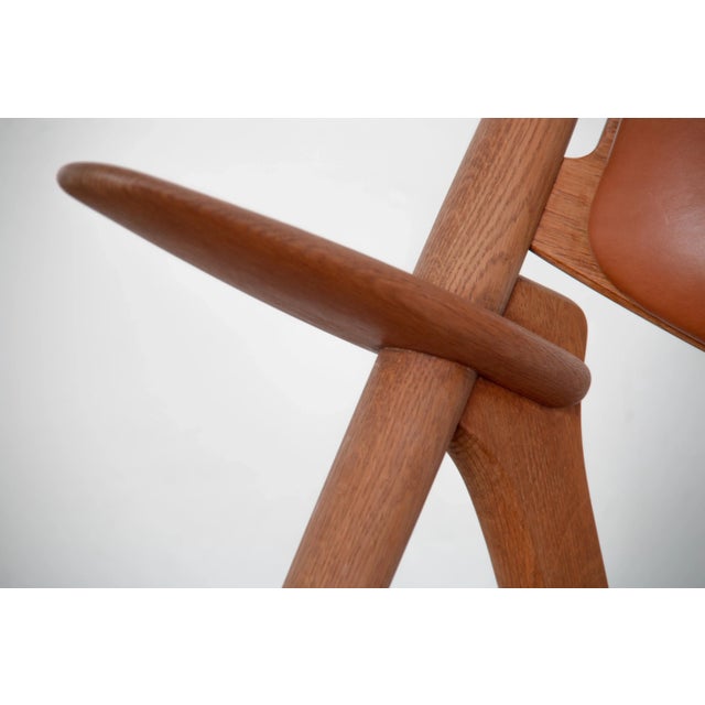 Mid-Century Modern Set of Model CH-28 Armchairs by Hans J. Wegner for Carl Hansen & Søn, 1950s For Sale - Image 3 of 9