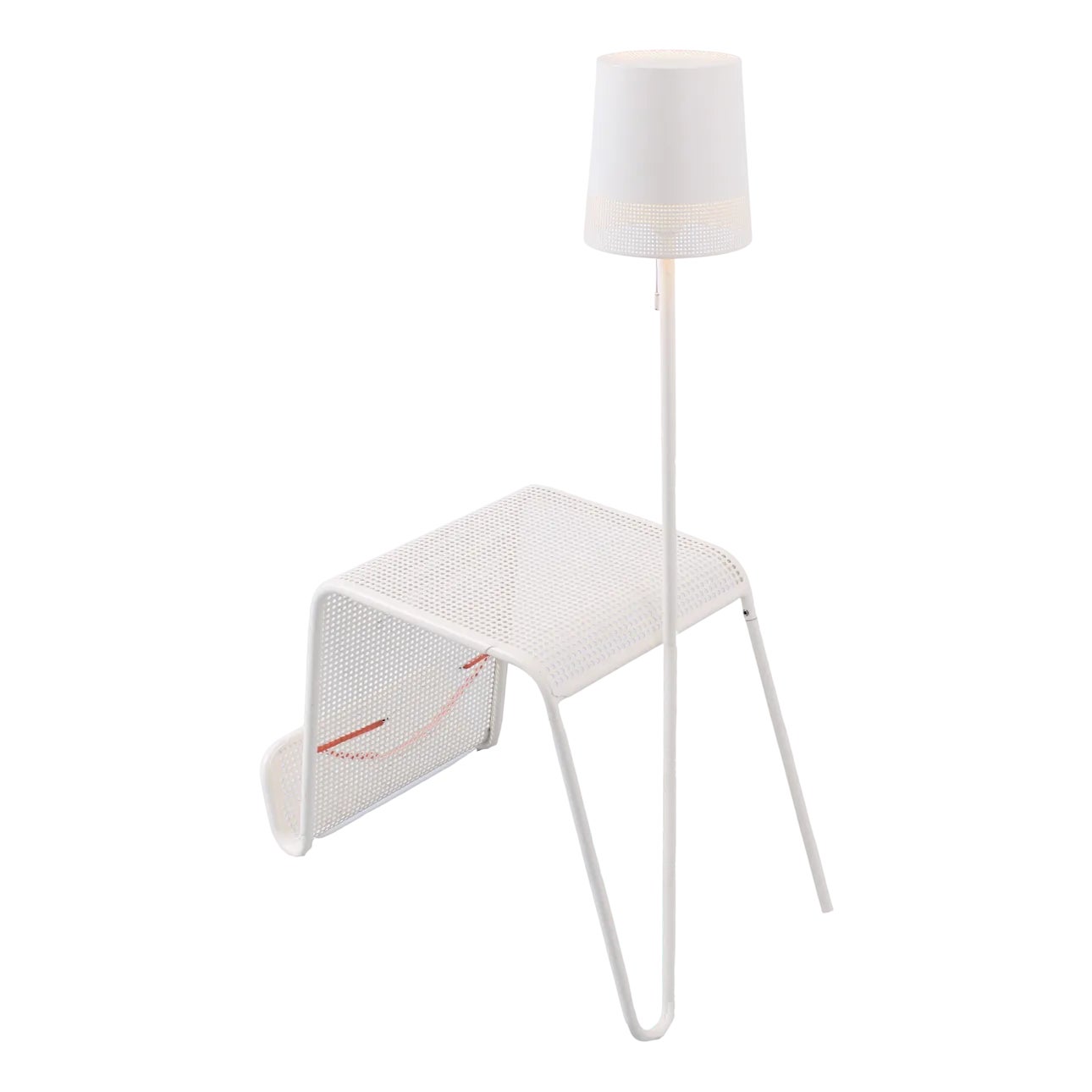 Vintage Floor Lamp with Magazine Rack by Tomek Rygalik for Ikea