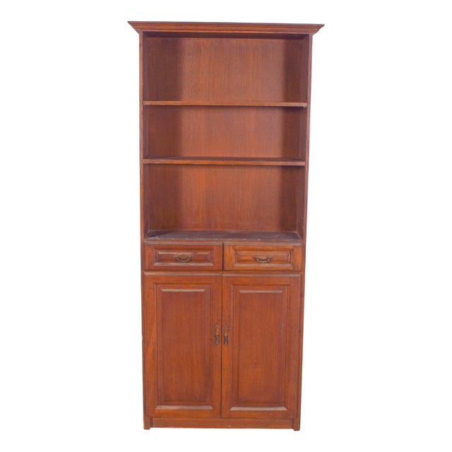 Portuguese Shelving Unit in Wood, 1950s For Sale