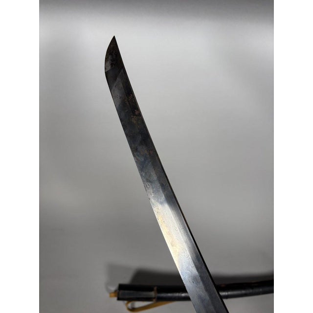 Black Wakizashi, Edo period, Japan, 17th-18th century. Sword For Sale - Image 8 of 12