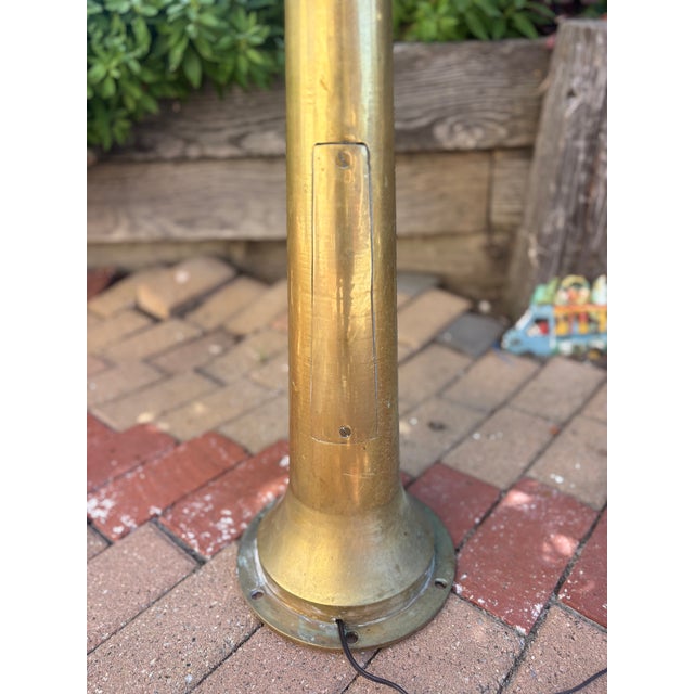 Antique Early 20th Century Original Maritime Order Telegraph Modified Floor Lamp For Sale - Image 6 of 10