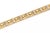 14k Gold Link Bracelet Diamond Solid Yellow Gold Open Style Square Link For Sale In Miami - Image 6 of 7