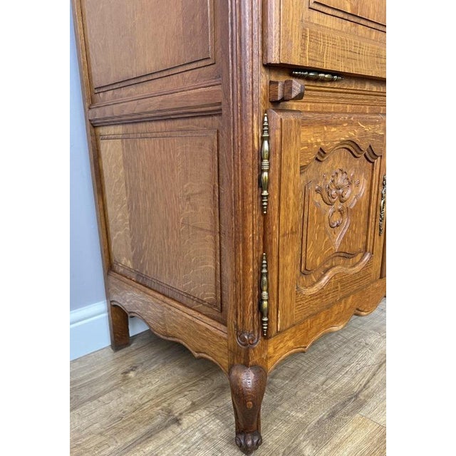 Vintage French Louis XIV Oak Sideboard For Sale - Image 10 of 18