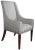 Hepplewhite Late 20th Century Universal Furniture Hepplewhite Style Modern Gray Slipper Arm Chair Nailhead For Sale - Image 3 of 11