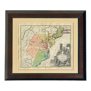 Virginia Maryland & Carolinas by Homman Circa 1720