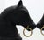 This is a vintage pair of horse head bookends made of iron. The pieces date back to the 1950s.