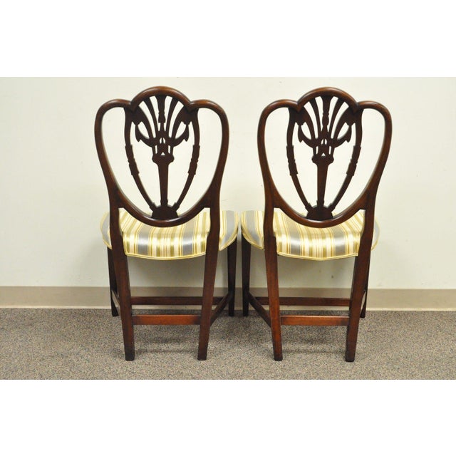 Sold Set Of 8 Georgian Style Carved Mahogany Vintage Dining