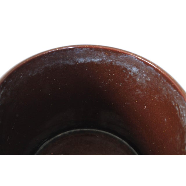 Mid 20th Century Vintage Marei Keramik West Germany Lava Glaze Planter For Sale - Image 5 of 8