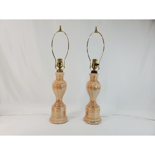Pair of 1940s Aladdin Alacite G311 Table Lamps - Golden Lustre For Sale - Image 14 of 15