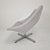 Metal Oyster Lounge Chair with Cross Base attributed to Pierre Paulin for Artifort, 1960s For Sale - Image 7 of 12