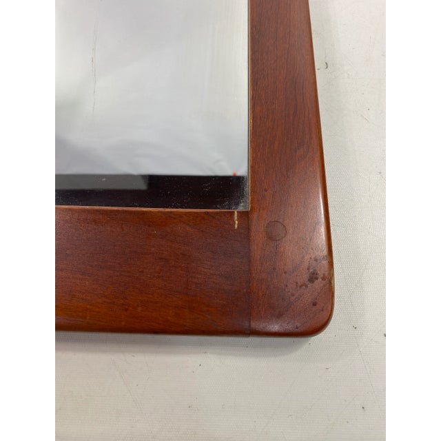 Cushman of Vermont Vintage Cushman Colonial Style Solid Hard Rock Maple Wall Mirror For Sale - Image 4 of 10
