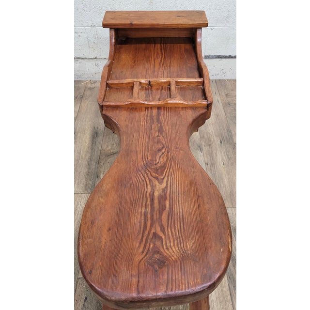 19th Century Antique Cobbler’s Bench Coffee Table For Sale - Image 5 of 11