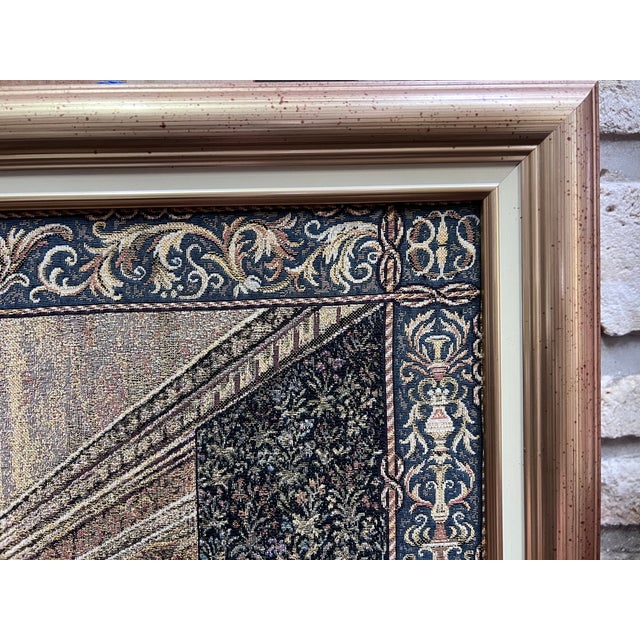 Framed Jacquard Tapestry, Belgium, 1990s For Sale - Image 9 of 11