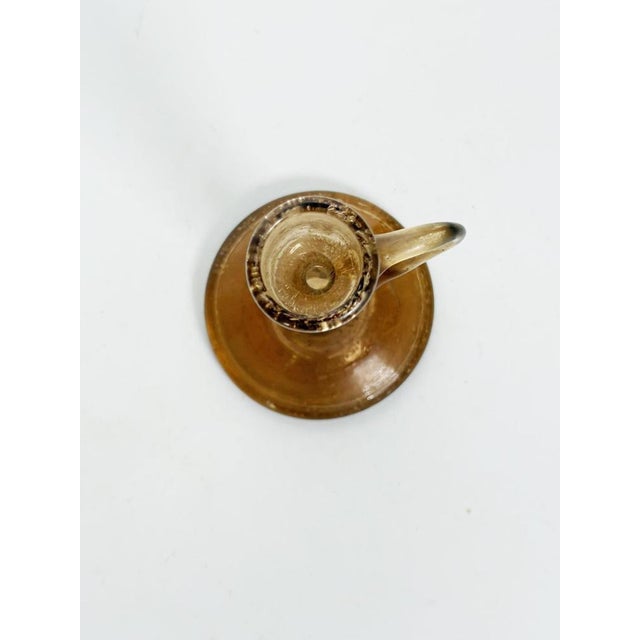 15th Century & Earlier Bubble Glass Candleholder, France, 20th Century For Sale - Image 5 of 10