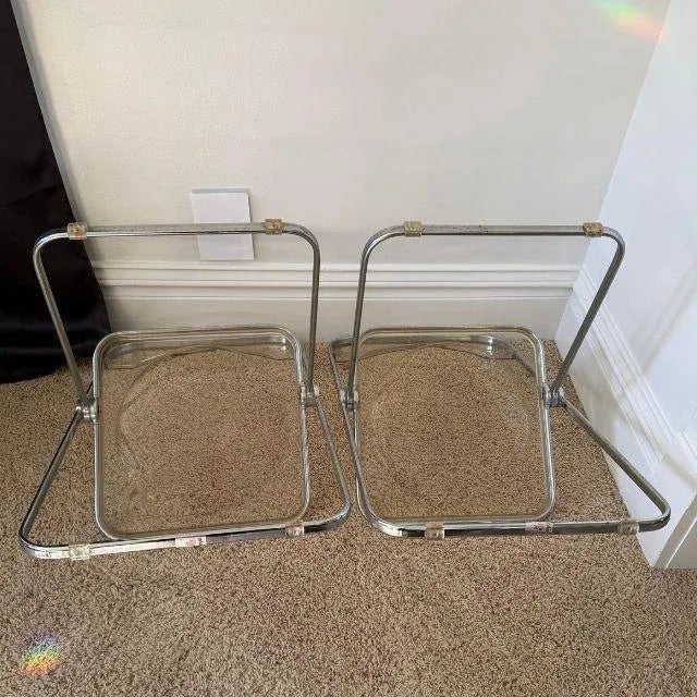 Metal 1960s Plia Folding Chairs, by Giancarlo Piretti for Anonima Castilli, Set of Four (4) For Sale - Image 7 of 18