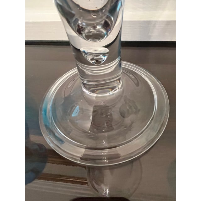 Late 20th Century Colonial Williamsburg Reproduction Glass "Teardrop Vase" For Sale - Image 9 of 9
