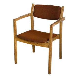 Albin I Hyssna Oak Armchair Swedish Mid-Century Modern 1970s For Sale