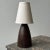 Vintage Minimal Turned Wood Conical Table Lamp, Circa 1970s-80s For Sale - Image 10 of 15