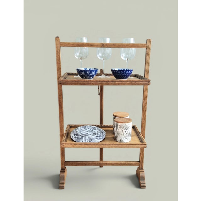 Late 19th Century Folding Dumbwaiter in Oak For Sale - Image 9 of 18