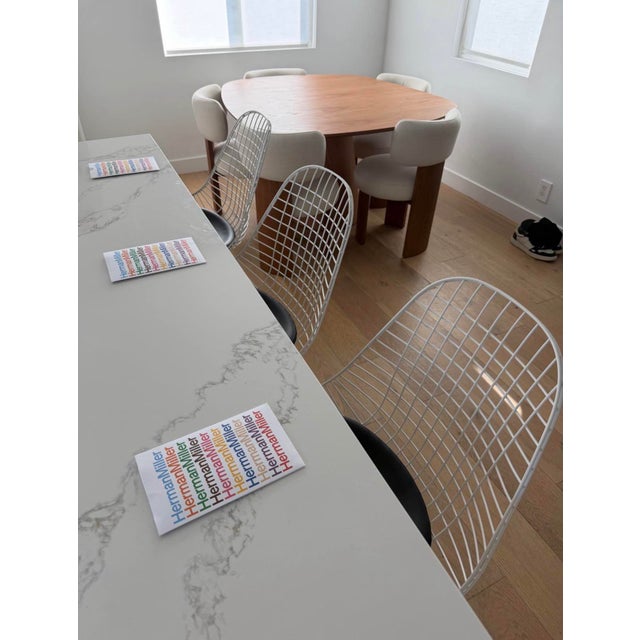 Mid-Century Modern 3 Eames Herman Miller Wire Counter Stools For Sale - Image 3 of 5
