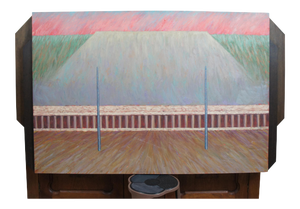 1986 "Plan Immortal" Mixed Media Oil Painting on Canvas by Craig Lloyd