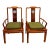 Gorgeous Pair of 1960s Chinese Teak Wood Horseback Armchairs For Sale