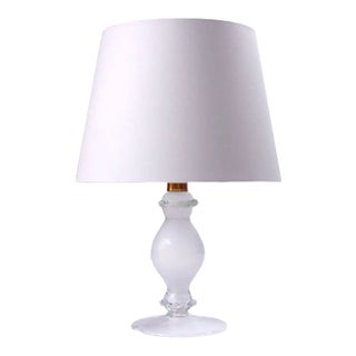 Italian Glass Table Lamp, 1950s For Sale