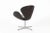 Fritz Hansen Brown Mid Century Danish Modern Swan Chair by Arne Jacobsen for Fritz Hansen For Sale - Image 4 of 15