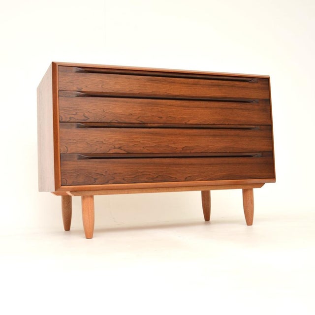 Mid-Century Modern Vintage Danish Teak Chest of Drawers by Ib Kofod Larsen for Faarup Møbelfabrik, 1960 For Sale - Image 3 of 14