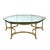 Brass & Glass Coffee Table | Hollywood Regency Style, Hoof Foot Base For Sale - Image 13 of 18