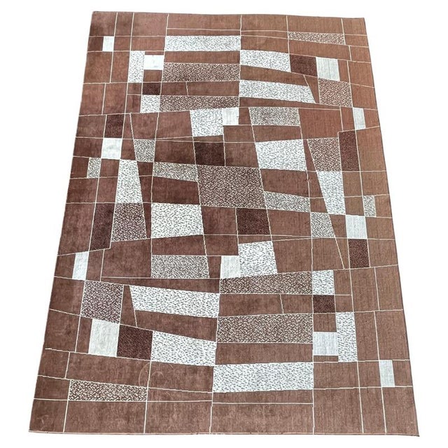 Vintage Abstract Rug, 1960s For Sale - Image 10 of 10